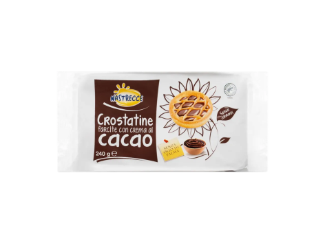 Crostatine con crema al cacao