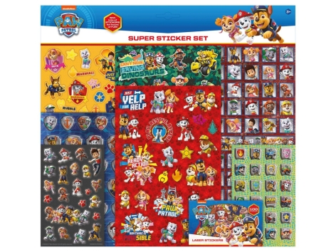 Set adesivi "Frozen, Paw Patrol, Dino, Unicorn, Peppa Pig"