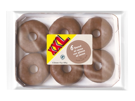 6 donut al cacao