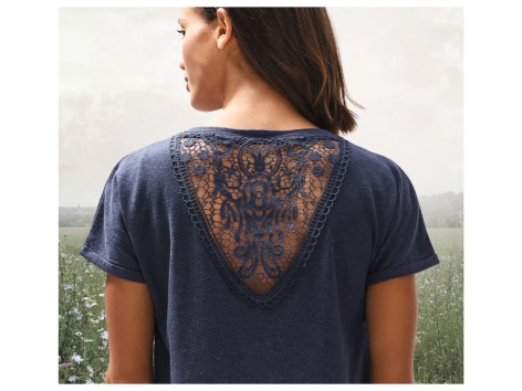 T-Shirt in canapa da donna