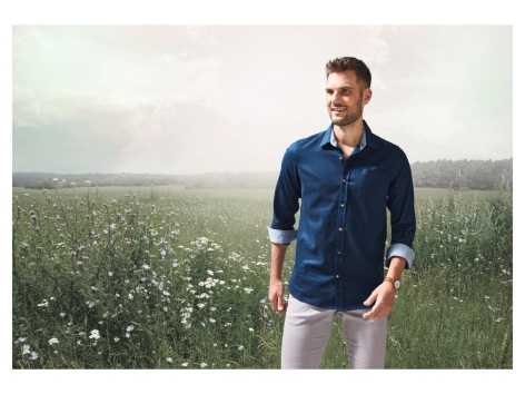 Camicia in canapa da uomo