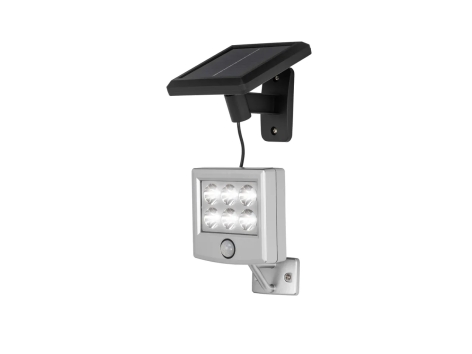Faro LED ad energia solare con sensore di movimento e crepuscolare