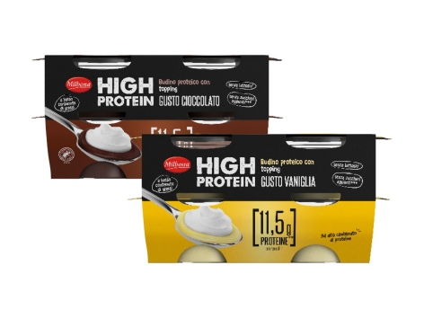 Budino proteico con topping