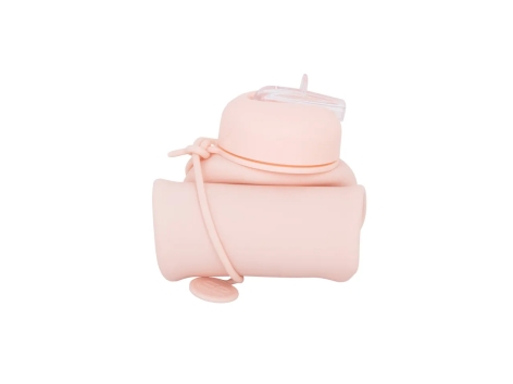 Borraccia o borraccia pieghevole in silicone, 600 ml