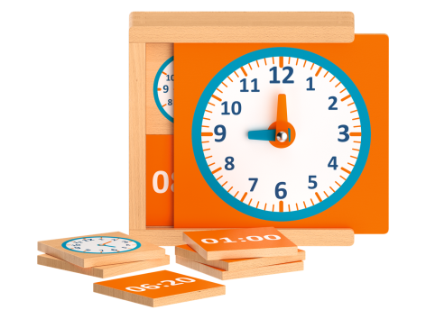 Gioco didattico in legno "Memo, calcolo, lettere, orologio o tangram"