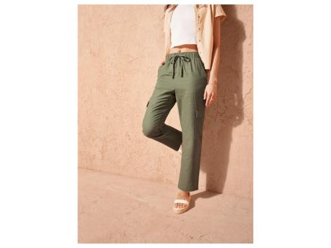 Pantaloni in lino da donna