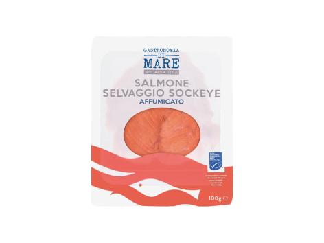 Salmone selvaggio Sockeye affumicato