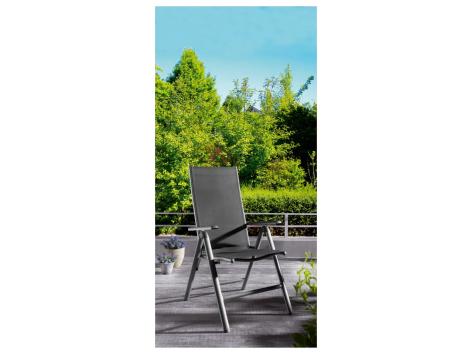 Sedia pieghevole in alluminio da giardino