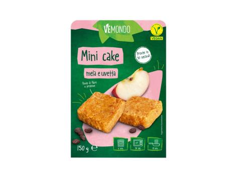 Minicake mele e uvetta