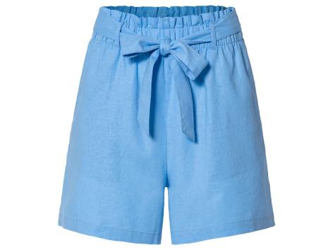 Shorts in lino da donna