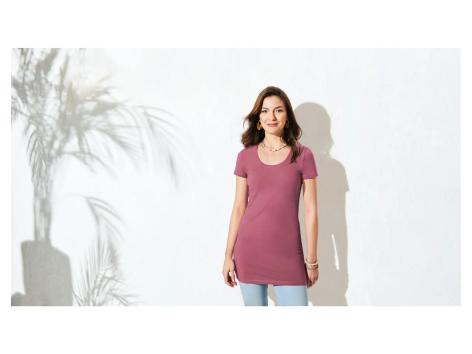 T-shirt lunga da donna