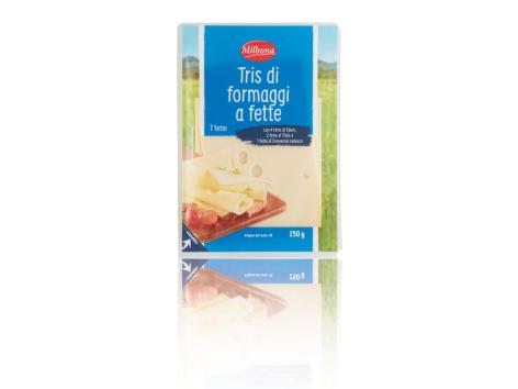 Tris di formaggi a fette
