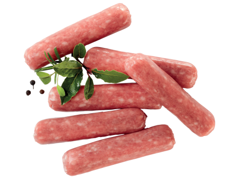 Salsicce di pollo e tacchino con suino