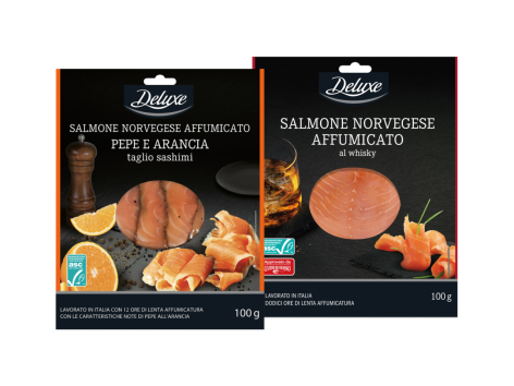 Salmone norvegese con pepe e arancia o al whisky
