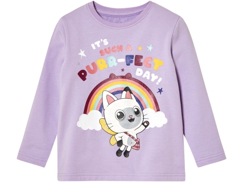 Maglia a maniche lunghe da bambina “Gabby’s Dollhouse, Paw Patrol”