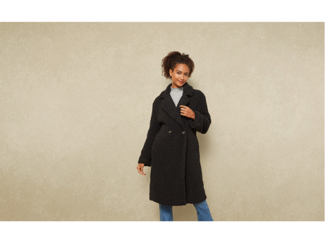 Cappotto effetto Teddy da donna