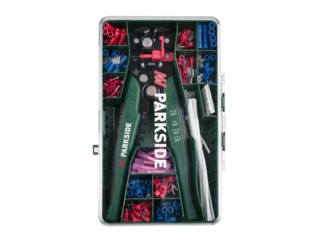 PARKSIDE® Set spelafili automatica e pinza crimpatrice, 231 pezzi