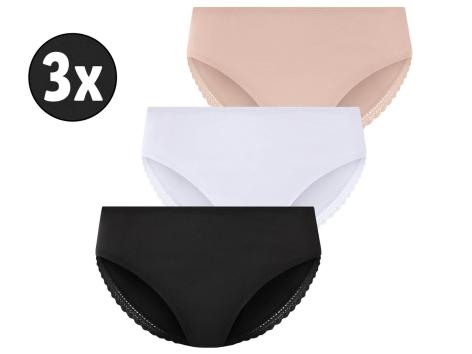 esmara® Slip da donna con cotone biologico, 3 pezzi