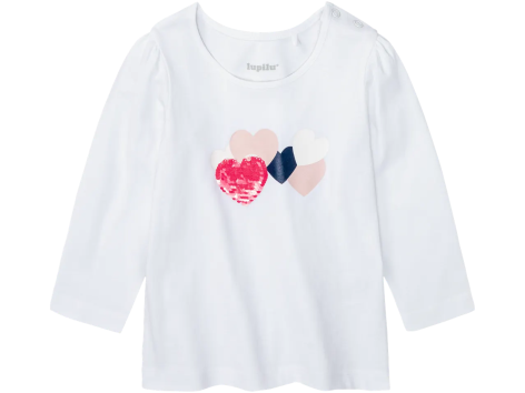 lupilu® Maglia a maniche lunghe da bambina