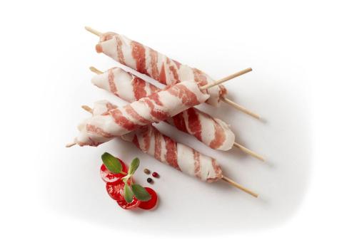 Spiedini di suino con pancetta