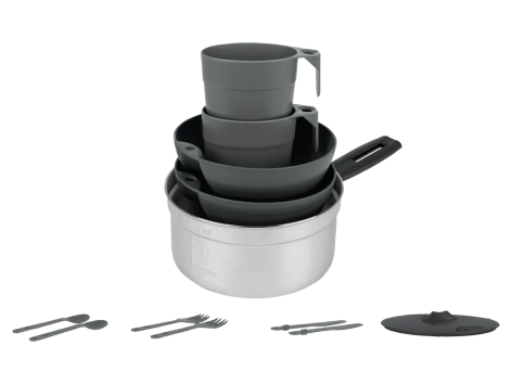 Set stoviglie da campeggio, 12 pezzi