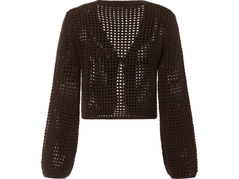 Cardigan traforato da donna