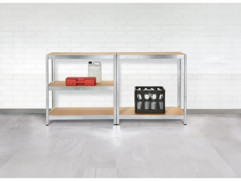 Scaffale in metallo con 5 ripiani, 180x90x45 cm