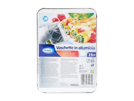 Vaschette alluminio
