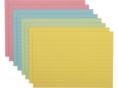 Materiale scolastico per libri, quaderni, raccoglitori o cartoncini flash cards
