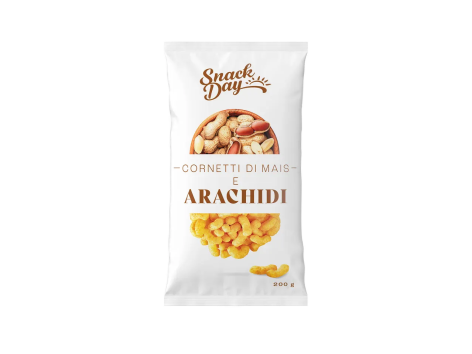 Cornetti di mais e arachidi
