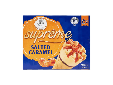 Cono al caramello salato