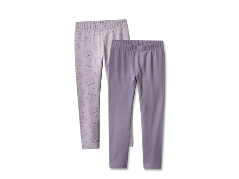 Leggings da bambina, 2 pezzi