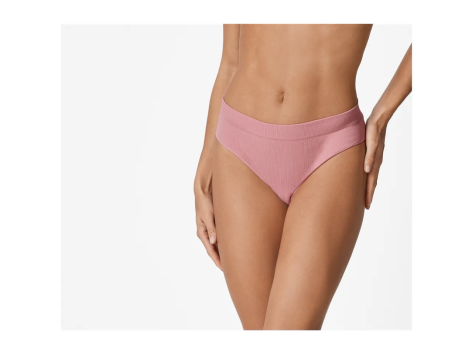 Slip o perizoma a costine da donna, 3 pezzi
