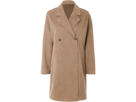 Cappotto effetto scamosciato da donna