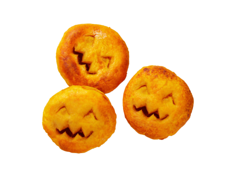 12 pizzette Halloween pomodoro e mozzarella