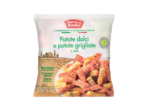 Patate dolci e grigliate a stick
