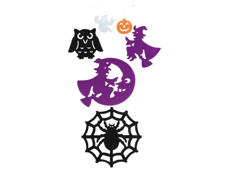 Decorazioni in feltro o ragnatela decorativa per Halloween