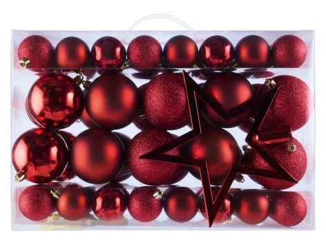 Decorazioni per albero di Natale, 69 pezzi