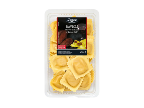 Ravioli stracotto di manzo e "Barolo DOP"
