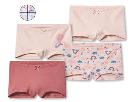 Culottes da bambina, 4 pezzi