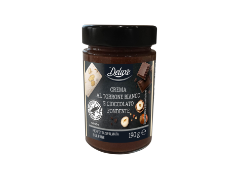 Crema al torroncino e cioccolato fondente