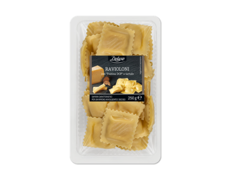 Ravioloni con "Fontina DOP" e tartufo