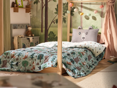 Set coperta con cuscino per bambini